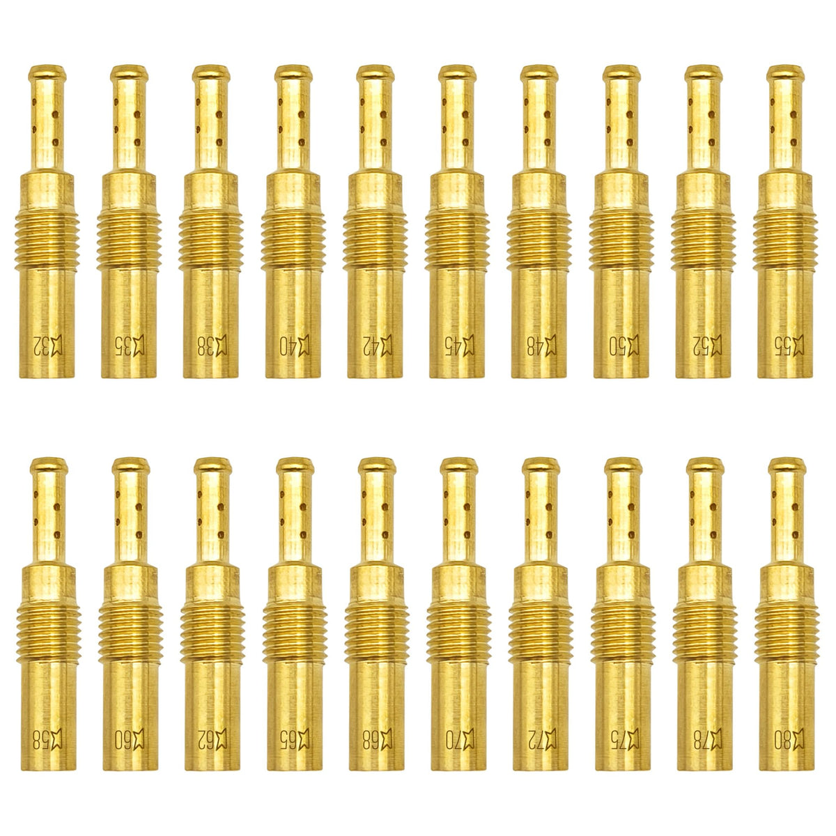 YGQ Slow Pilot Jet Kit package—complete 20-piece set for precise carb tuning.