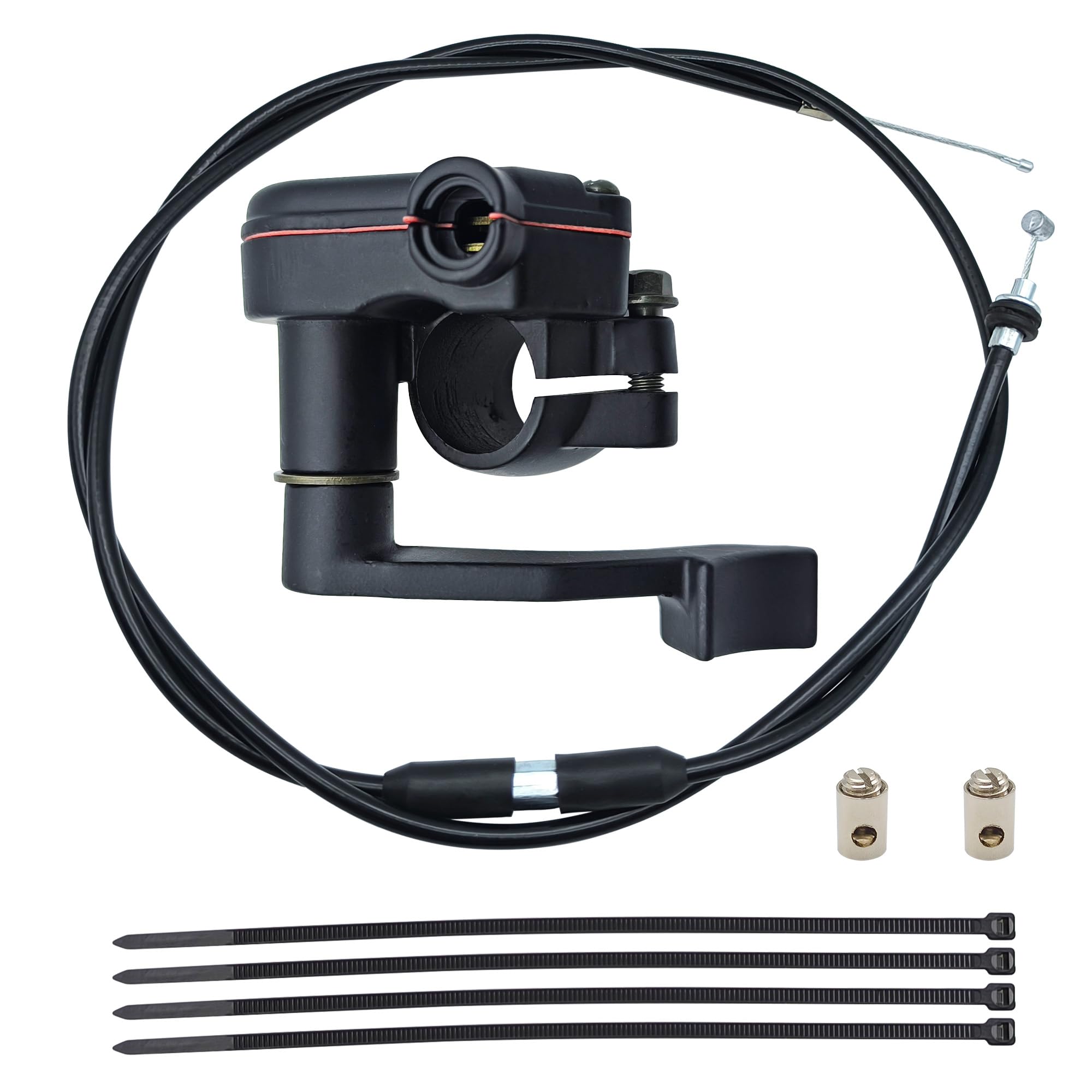 YGQ thumb throttle controller mounted on 7/8 inch handlebars for precise acceleration