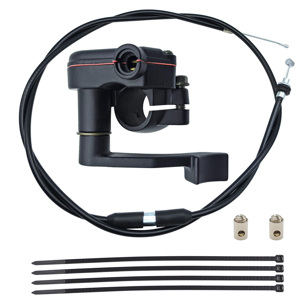 YGQ thumb throttle controller mounted on 7/8 inch handlebars for precise acceleration