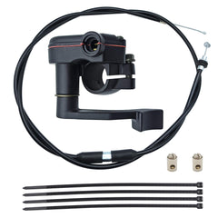 YGQ thumb throttle controller mounted on 7/8 inch handlebars for precise acceleration