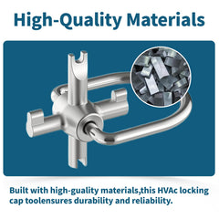 YGUAYINGC locking cap keys compatible with R410A and R22 refrigerant caps