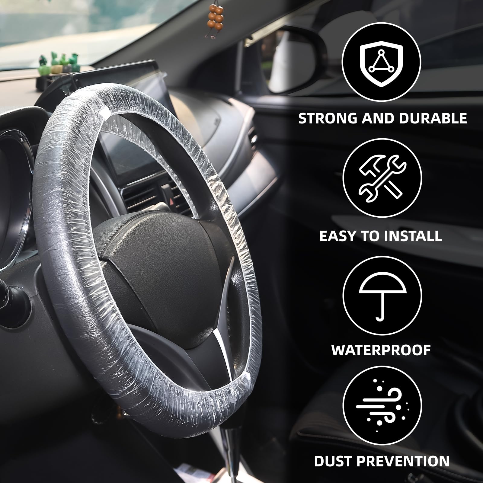 Yhalyea durable steering wheel cover guards against scratches and wear