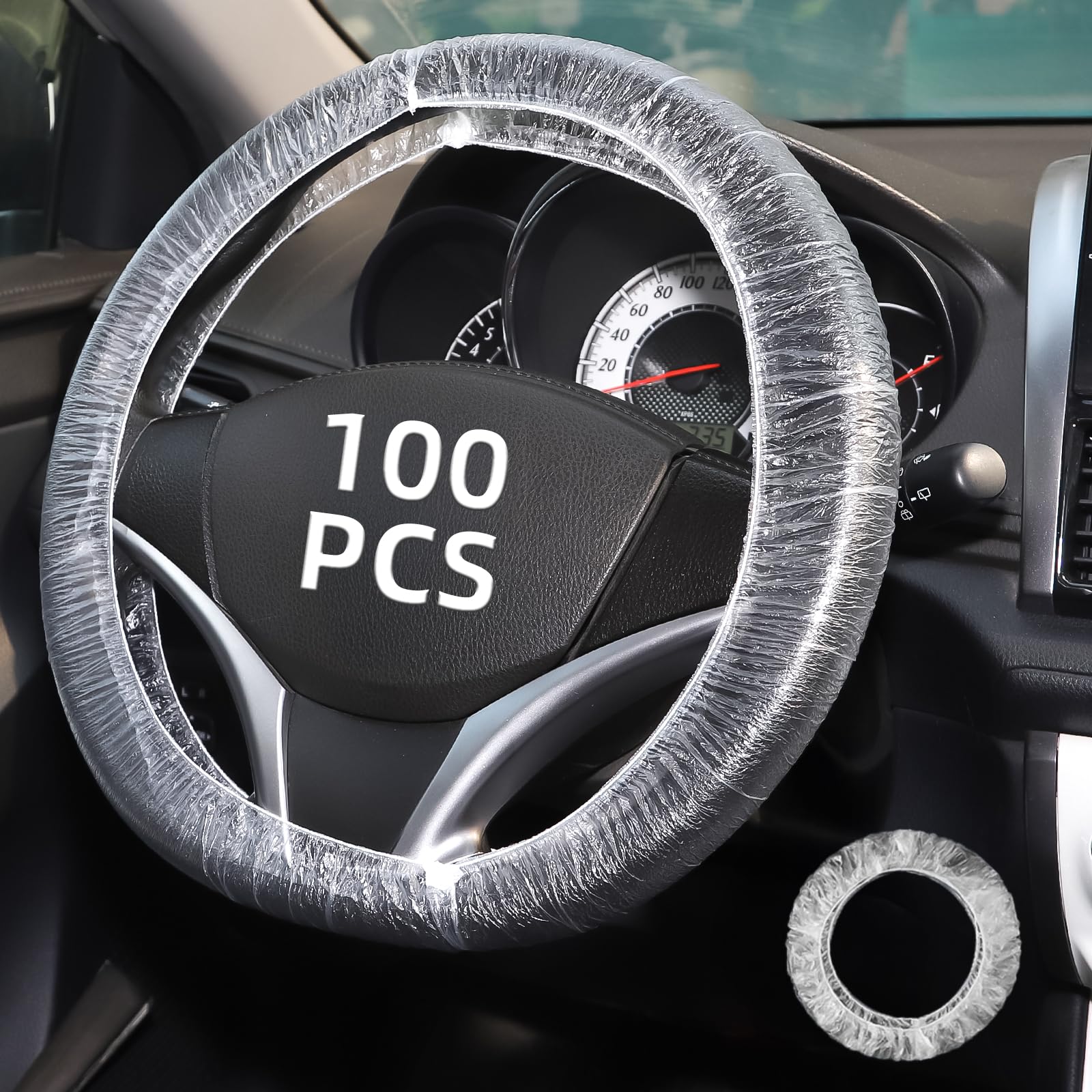 Yhalyea disposable steering wheel cover pack protecting wheels during service