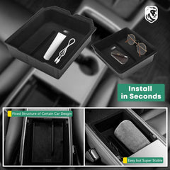 YHTAUTO organizer provides one-handed access to essentials during drives.
