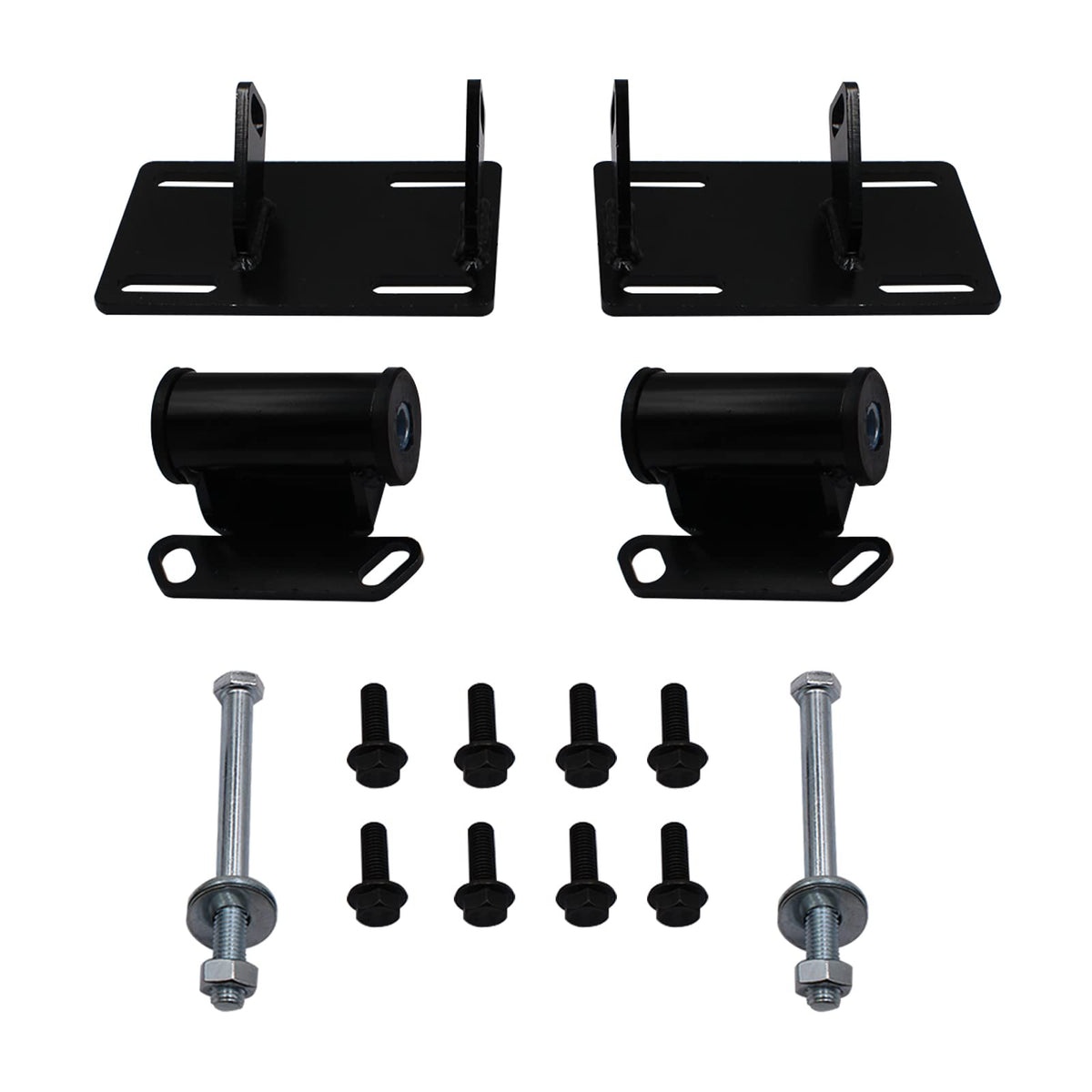 YHB full engine mount adapter plates for urethane swap kit enabling LS engine swaps.