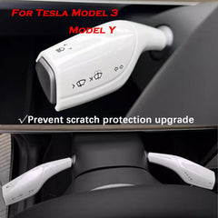YHCDSEA gear shift cover accessory for Tesla Model 3/Y in white