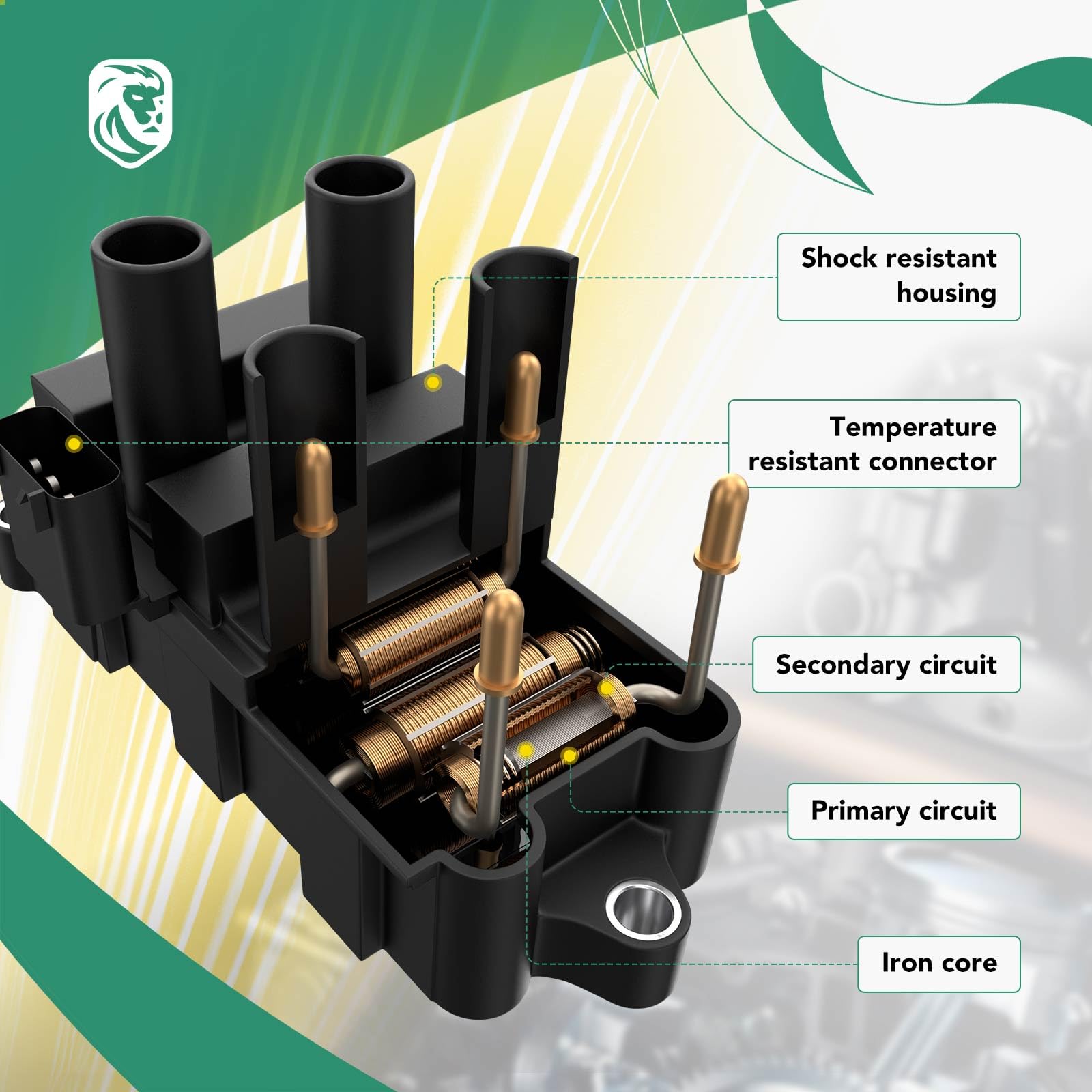 YHTAUTO Lincoln Town Car ignition coil for consistent performance
