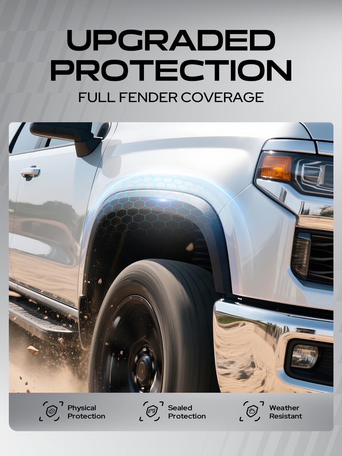 YHTAUTO closeup reveals durable polypropylene finish for long outdoor use
