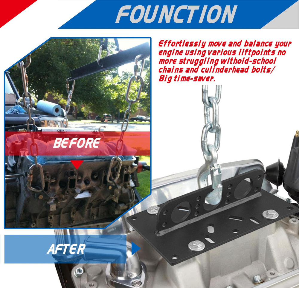 YHXCUIER complete lift system supports safe, repeatable engine hoisting workflows.