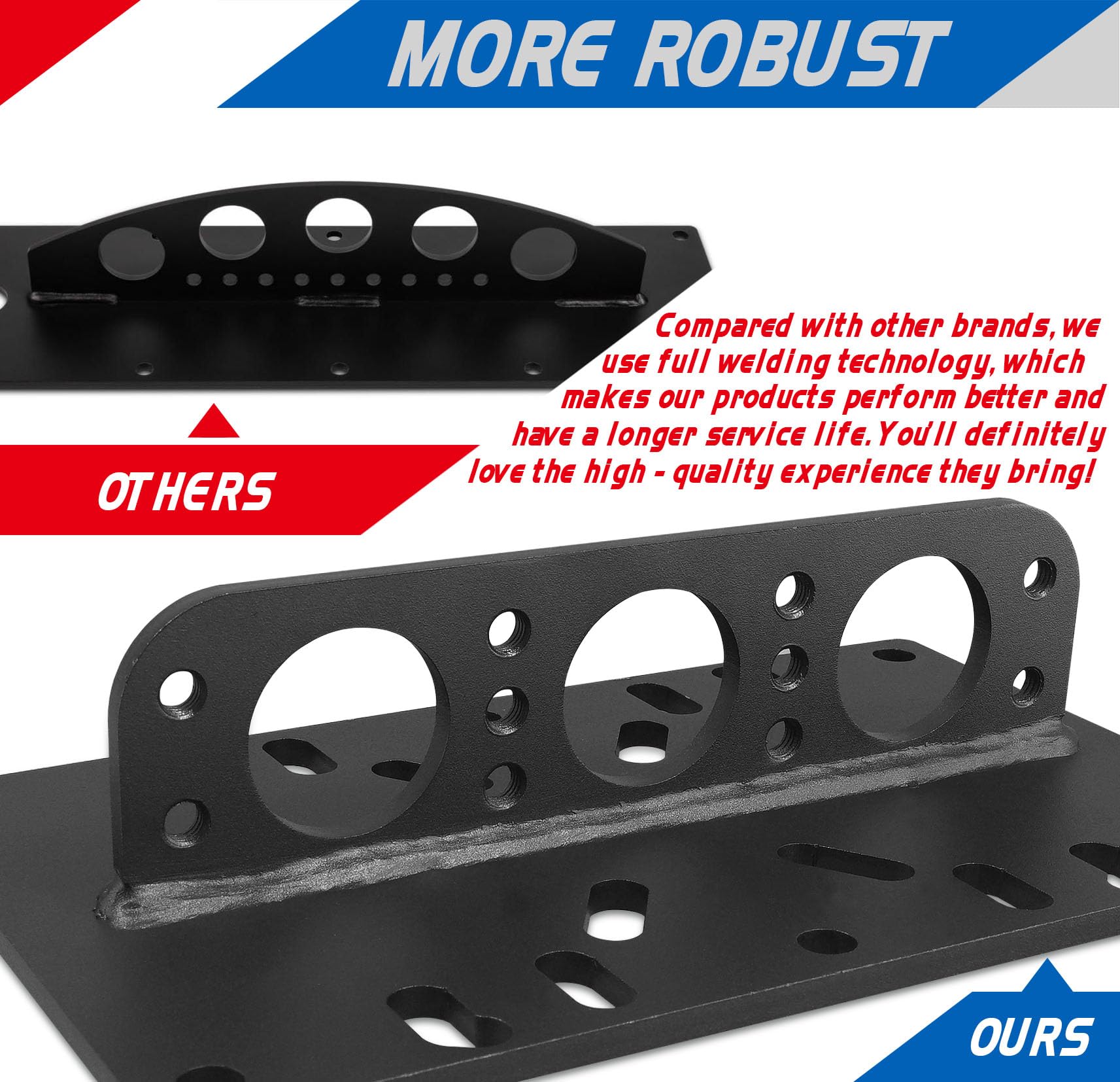 YHXCUIER overbuilt welds provide durable joints under heavy loads.