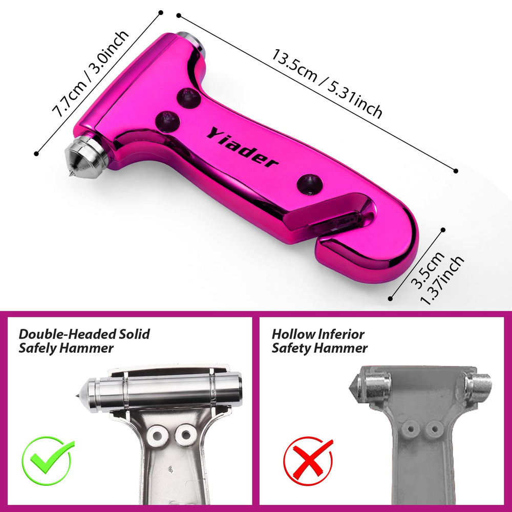 Yiader pink 3-in-1 tool with seat belt cutter for fast escape