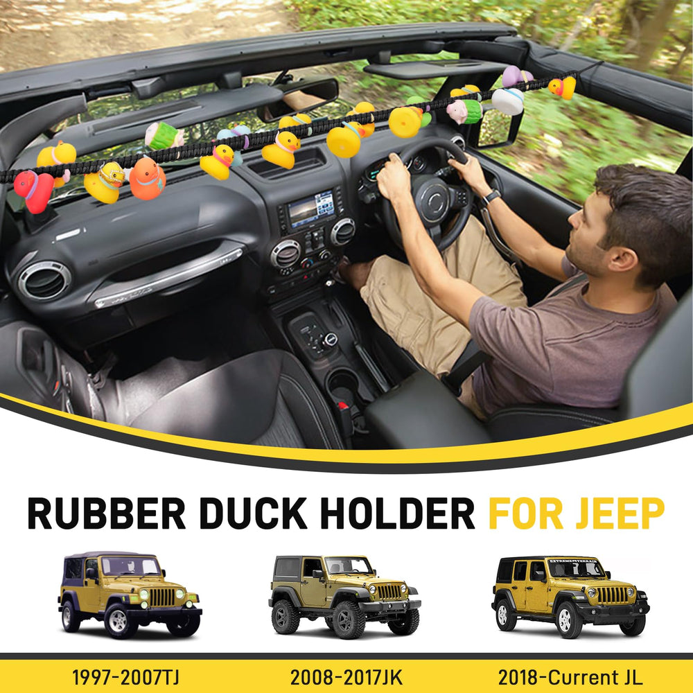 YIBEICO duck holder showing 36-duck capacity with elastic bands