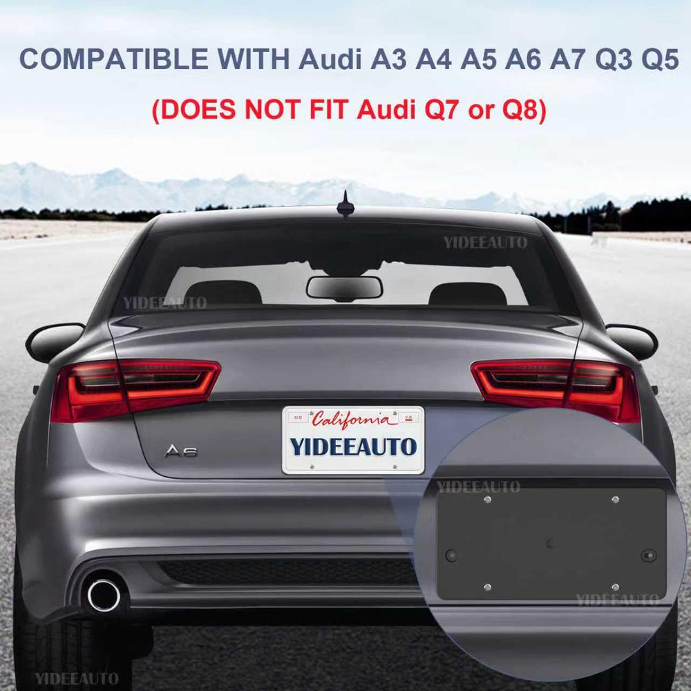 YIDEEAUTO ensures a clean look with no obstructed license tags on Audi.
