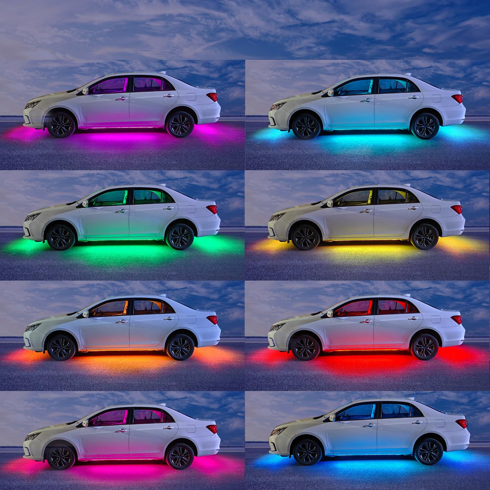Yielinth versatile underglow kit suitable for cars, home décor, and events.