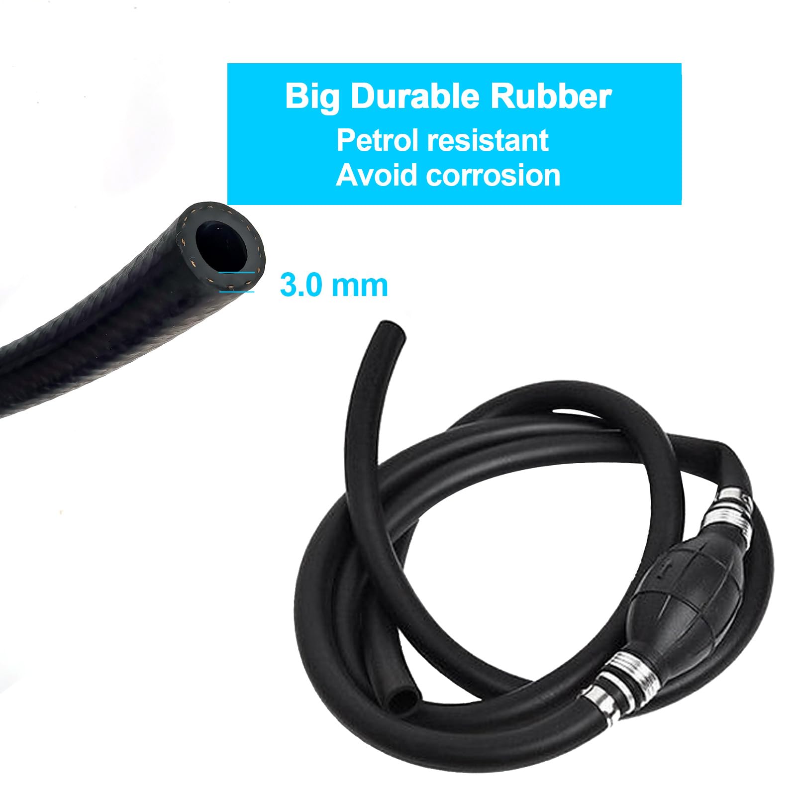 Low permeation rubber reduces fuel evaporation and odor during use