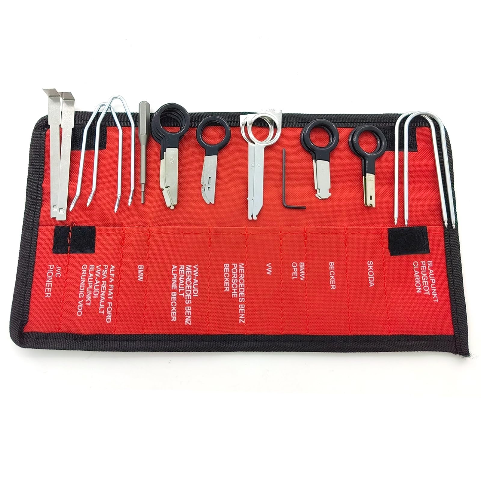 YIENAKFUN radio removal tool kit ready for precise car stereo installation without damage.
