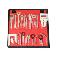 YIENAKFUN radio removal tool kit, front view, RRK-109 keys for safe dash access.