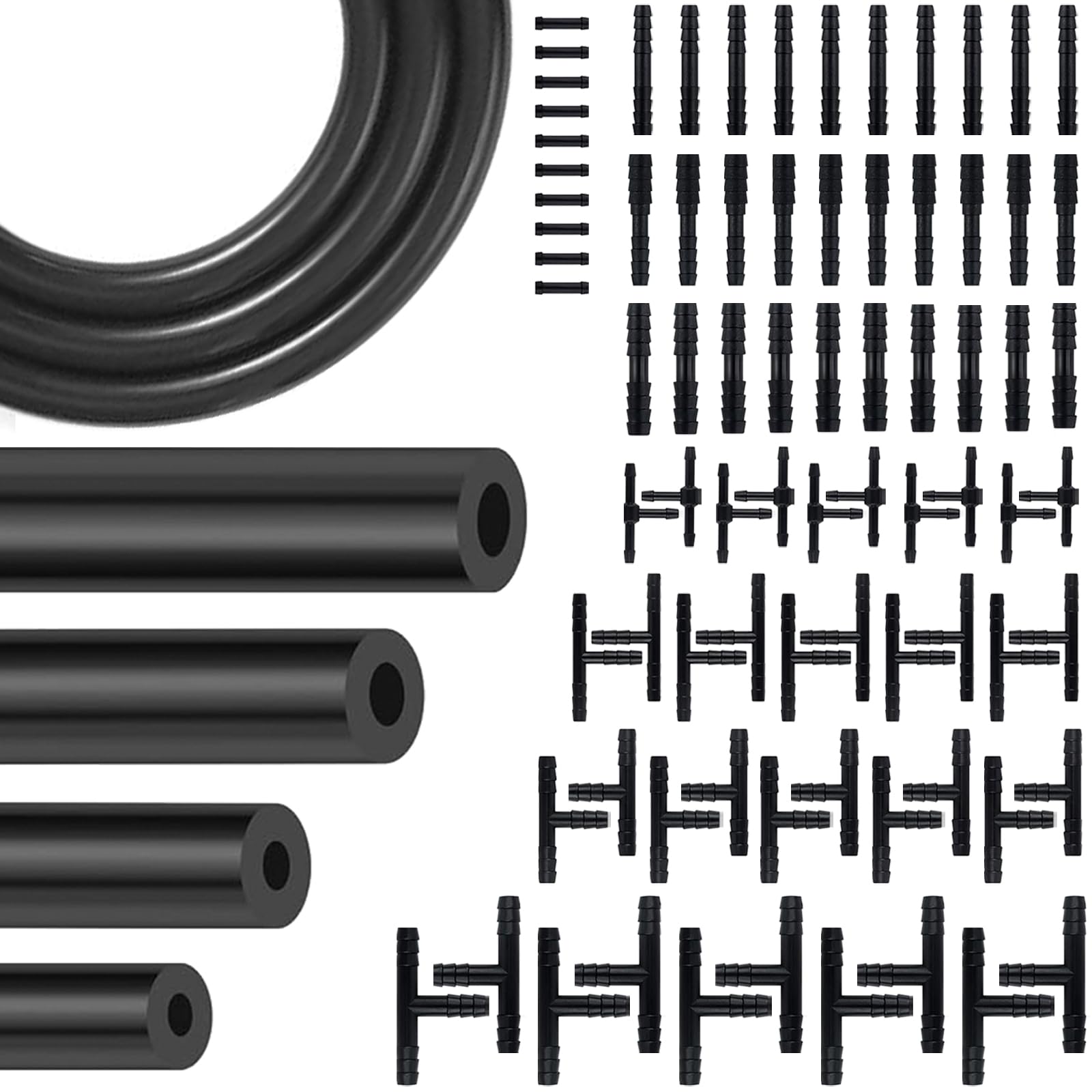 YIENFBEV 84-pcs vacuum lines kit with flexible hoses for engine bay use