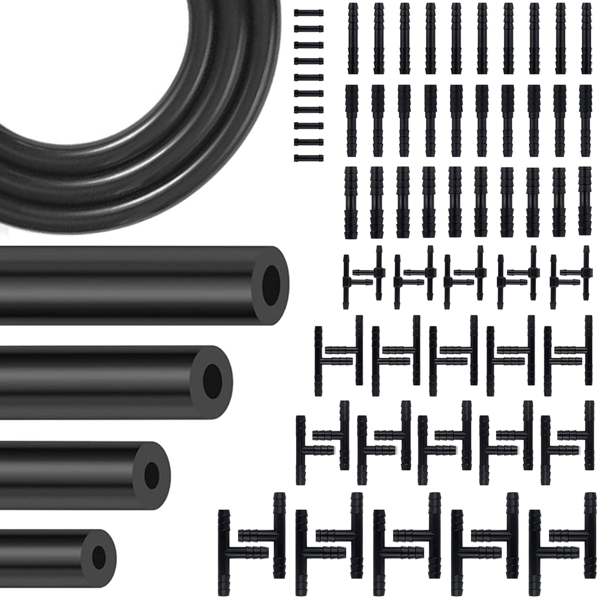 YIENFBEV 84-pcs vacuum lines kit with flexible hoses for engine bay use