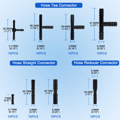 YIENFBEV 80 vacuum connectors included for easy, versatile connections