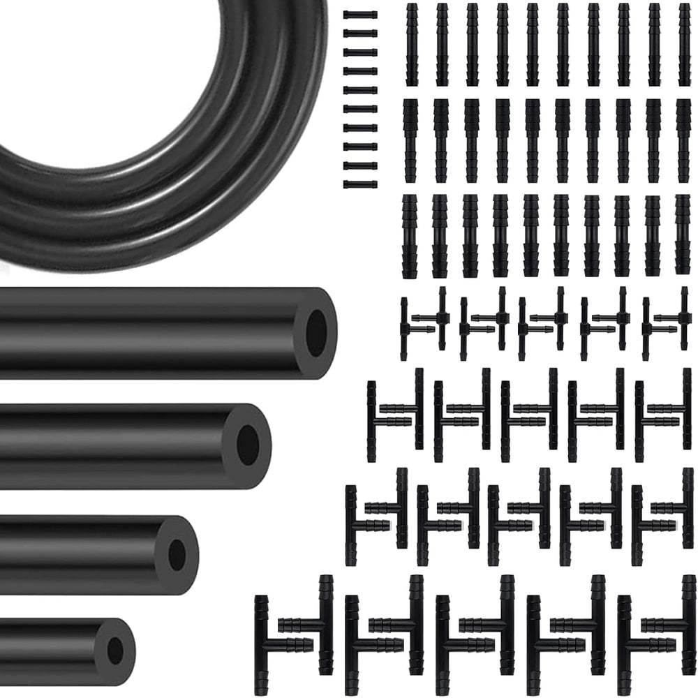 YIENFBEV 84-piece vacuum lines kit with 12 ft hoses for versatile automotive use.