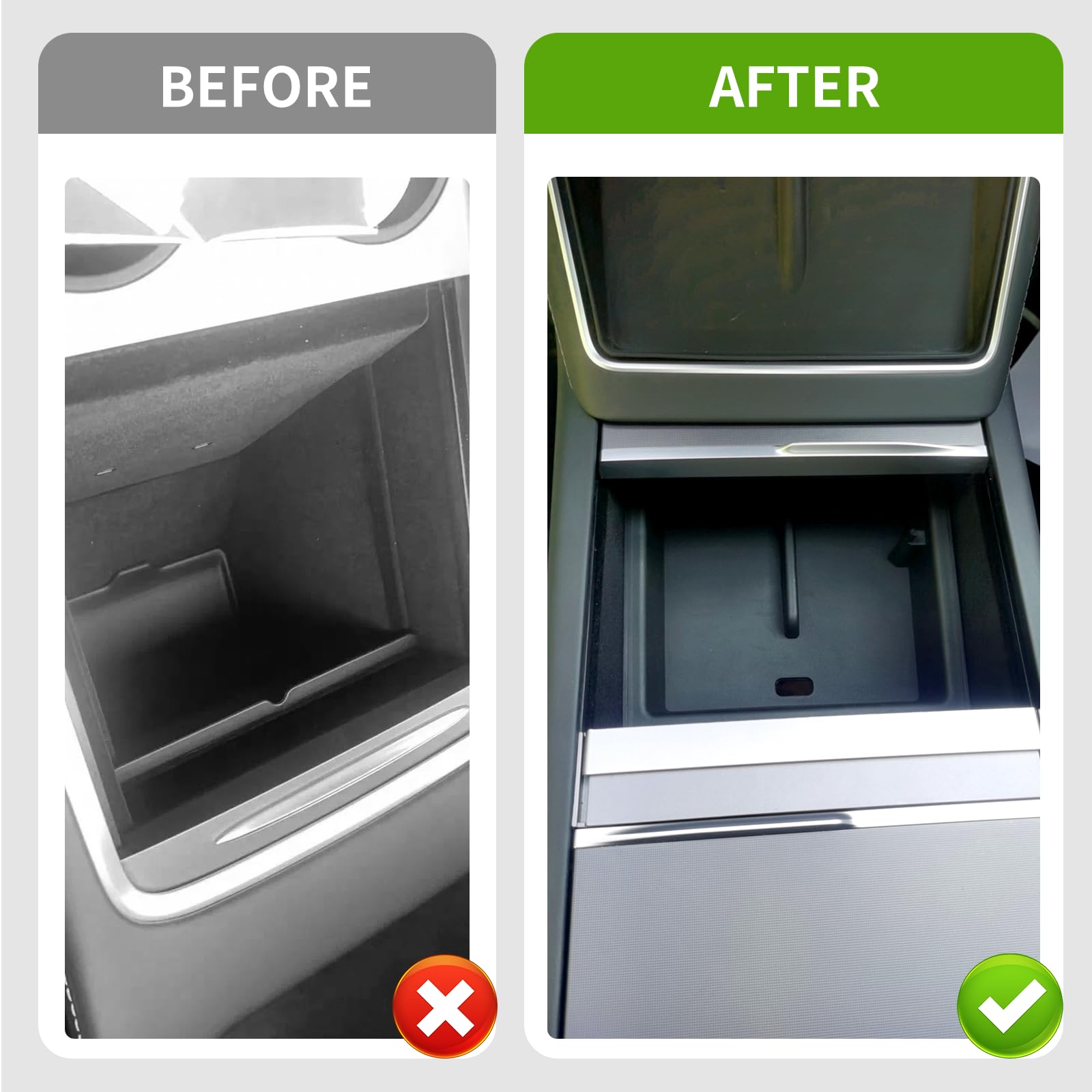 Yieokei armrest storage box helps organize essentials for quick access.