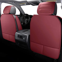 YIERTAI Chevy Silverado rear seat cover burgundy for full back protection