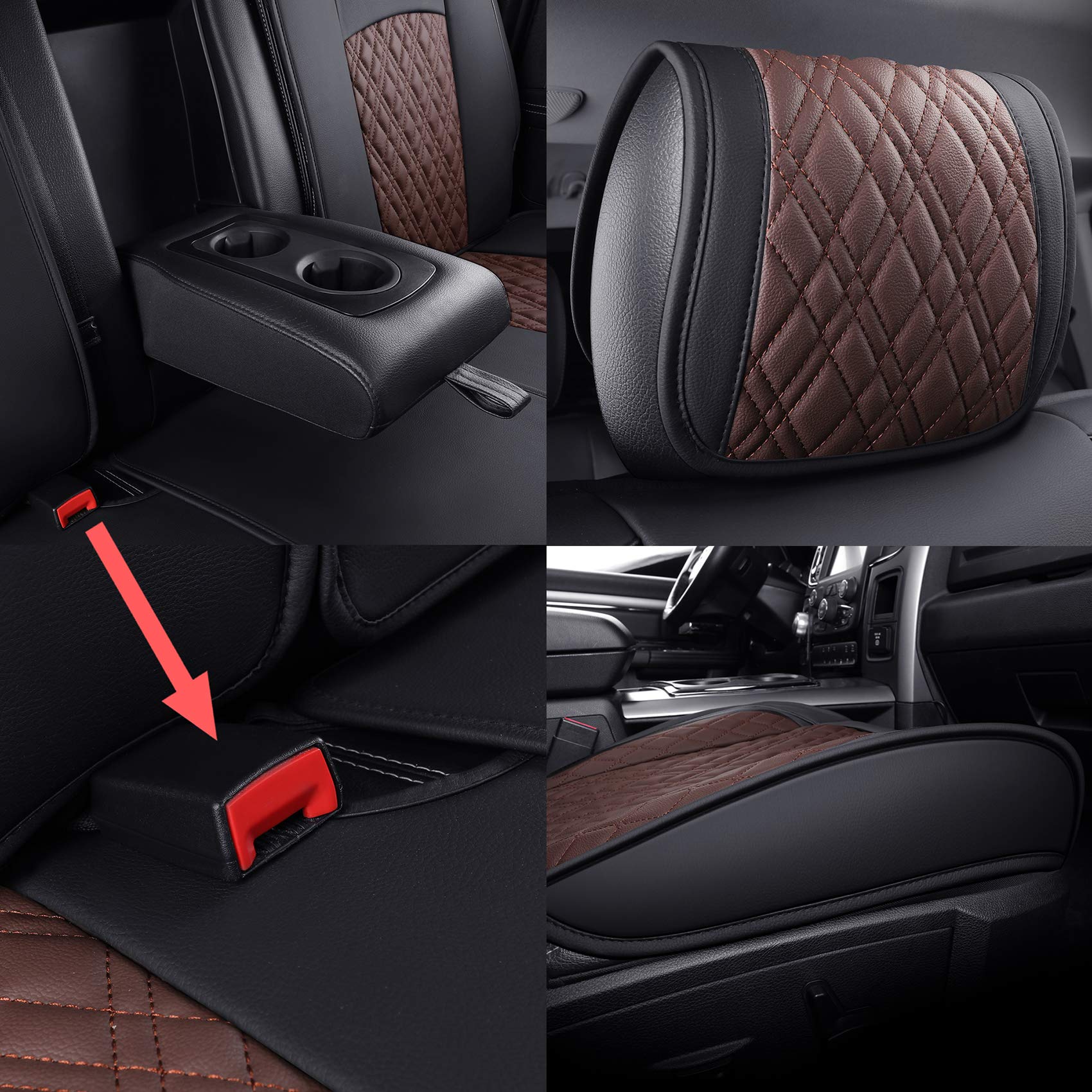 YIERTAI Dodge Ram wipe-clean fabric suits busy lifestyles.