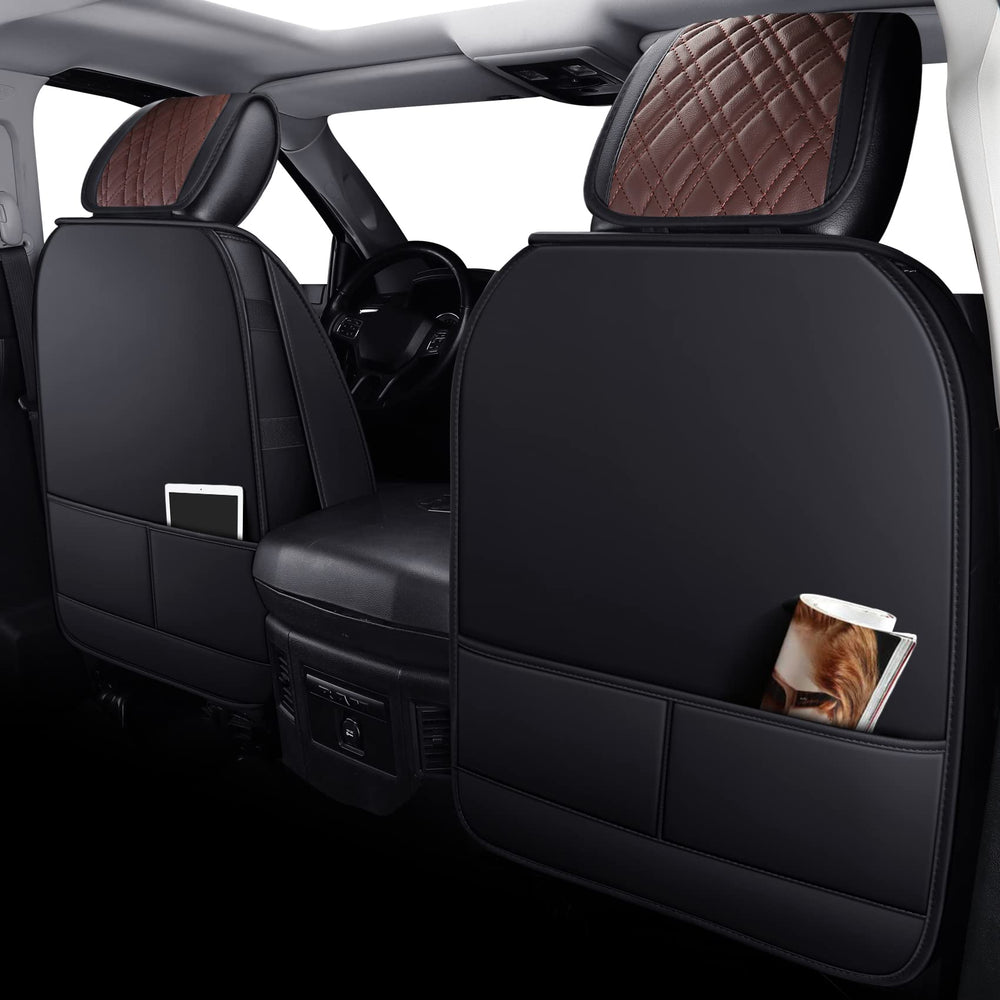 YIERTAI Dodge Ram front row seat pocket demonstrates convenient storage for essentials.