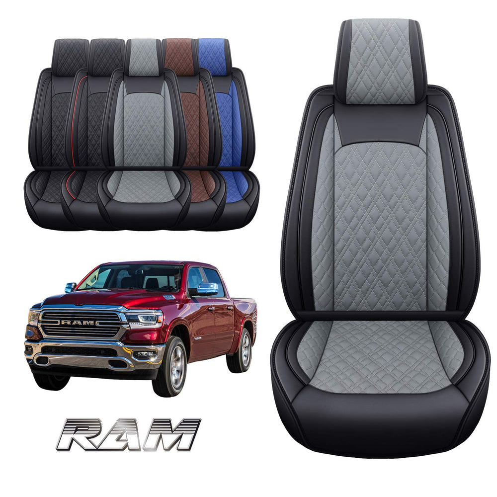 YIERTAI Dodge Ram seat cover full set guards upholstery across the cabin.