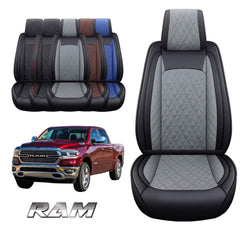 YIERTAI Dodge Ram seat cover full set guards upholstery across the cabin.