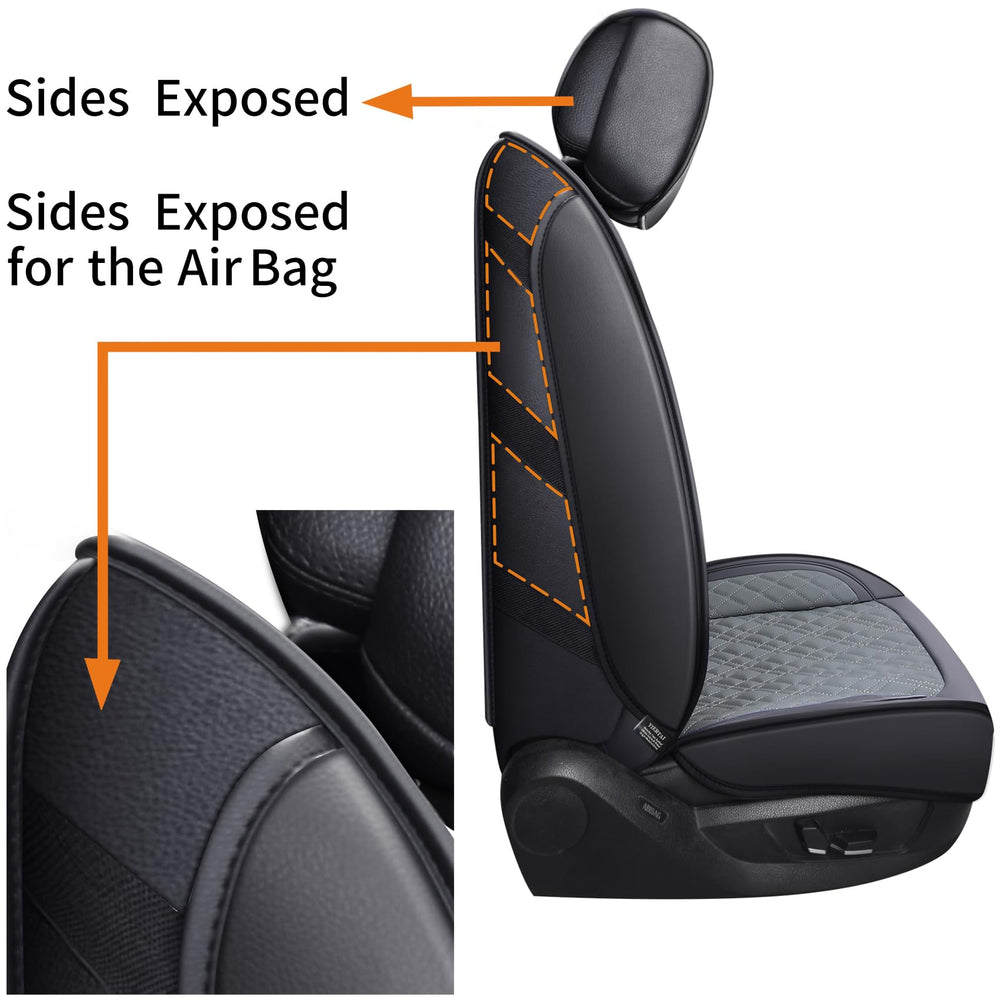 YIERTAI airbag-safe design preserves safety features in the seat.