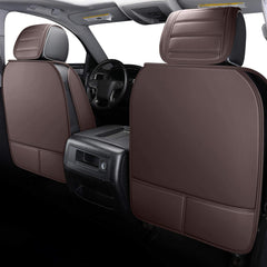 YIERTAI brown front passenger seat cover, easy to wipe clean.