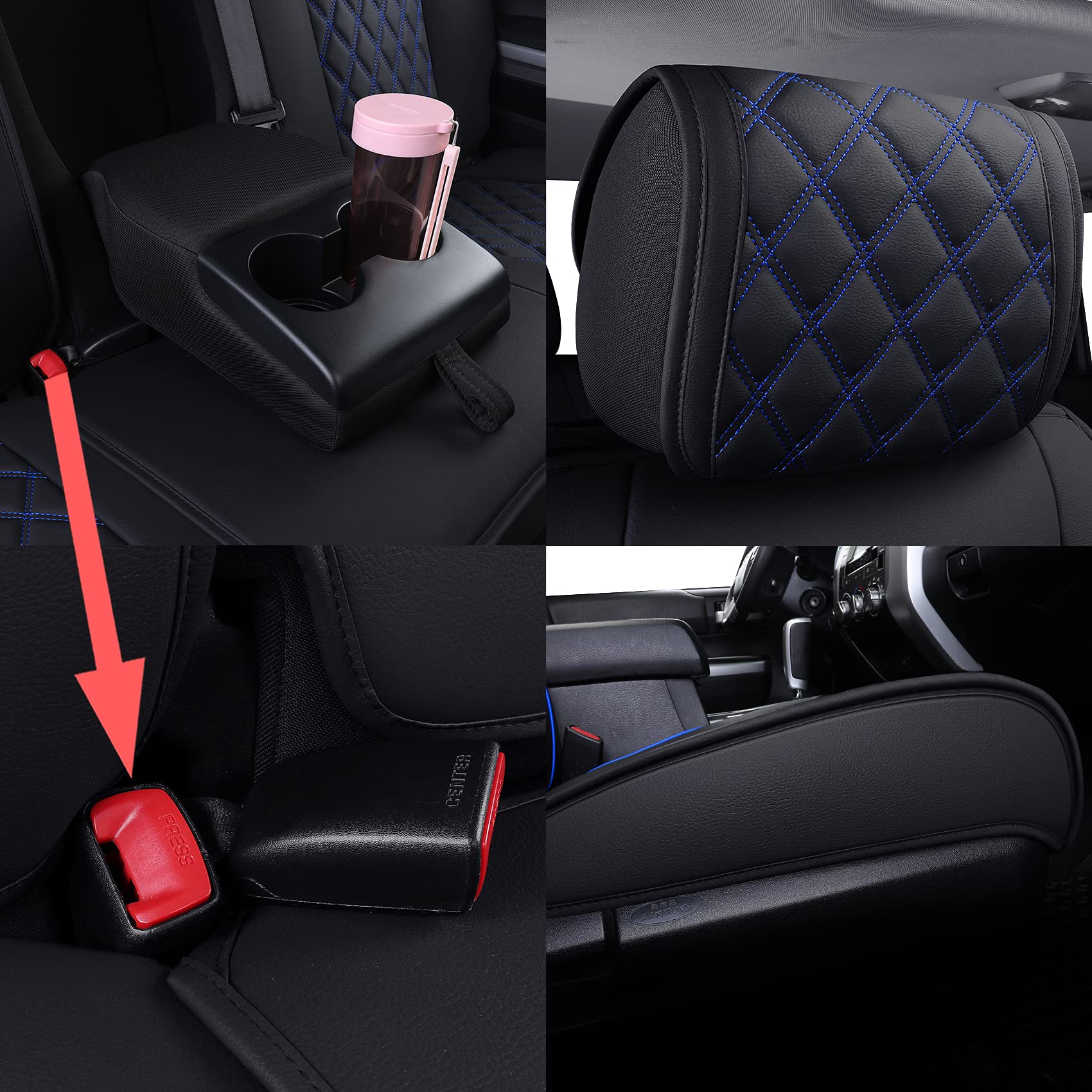 YIERTAI anti-slip bottom keeps seat covers in place