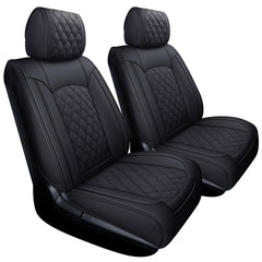 YIERTAI Tundra front seat cover in black waterproof leather for all-weather protection.