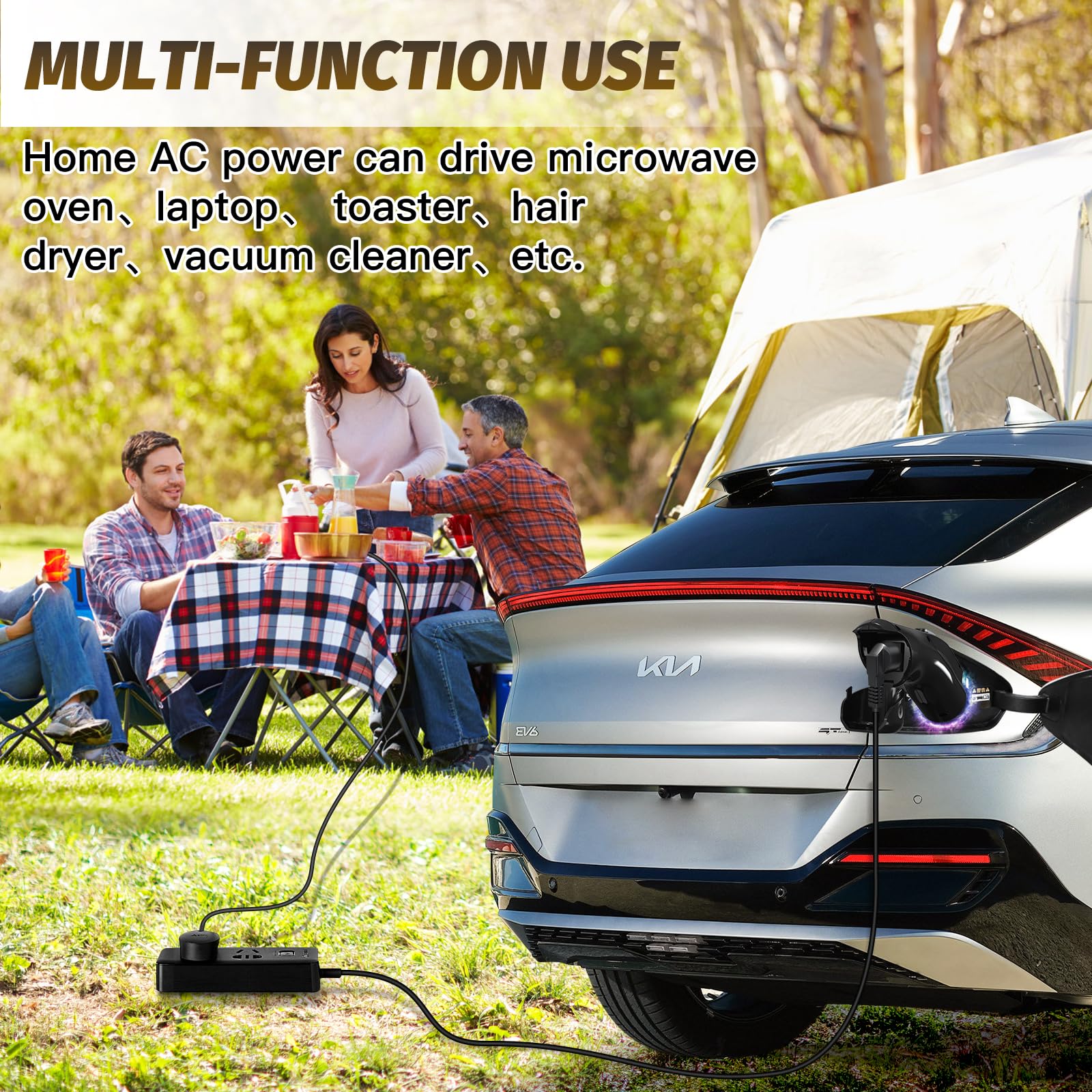 Powering small devices anywhere using YIGPAIPO V2L from car battery