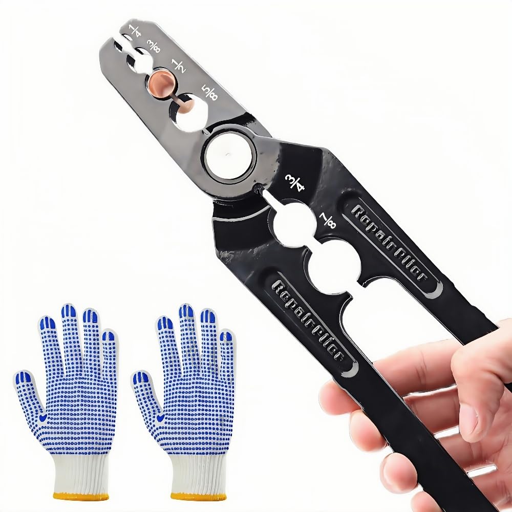 YiJAYiCAMA manual copper tube rounder with six-hole diameter range for precise restoration.