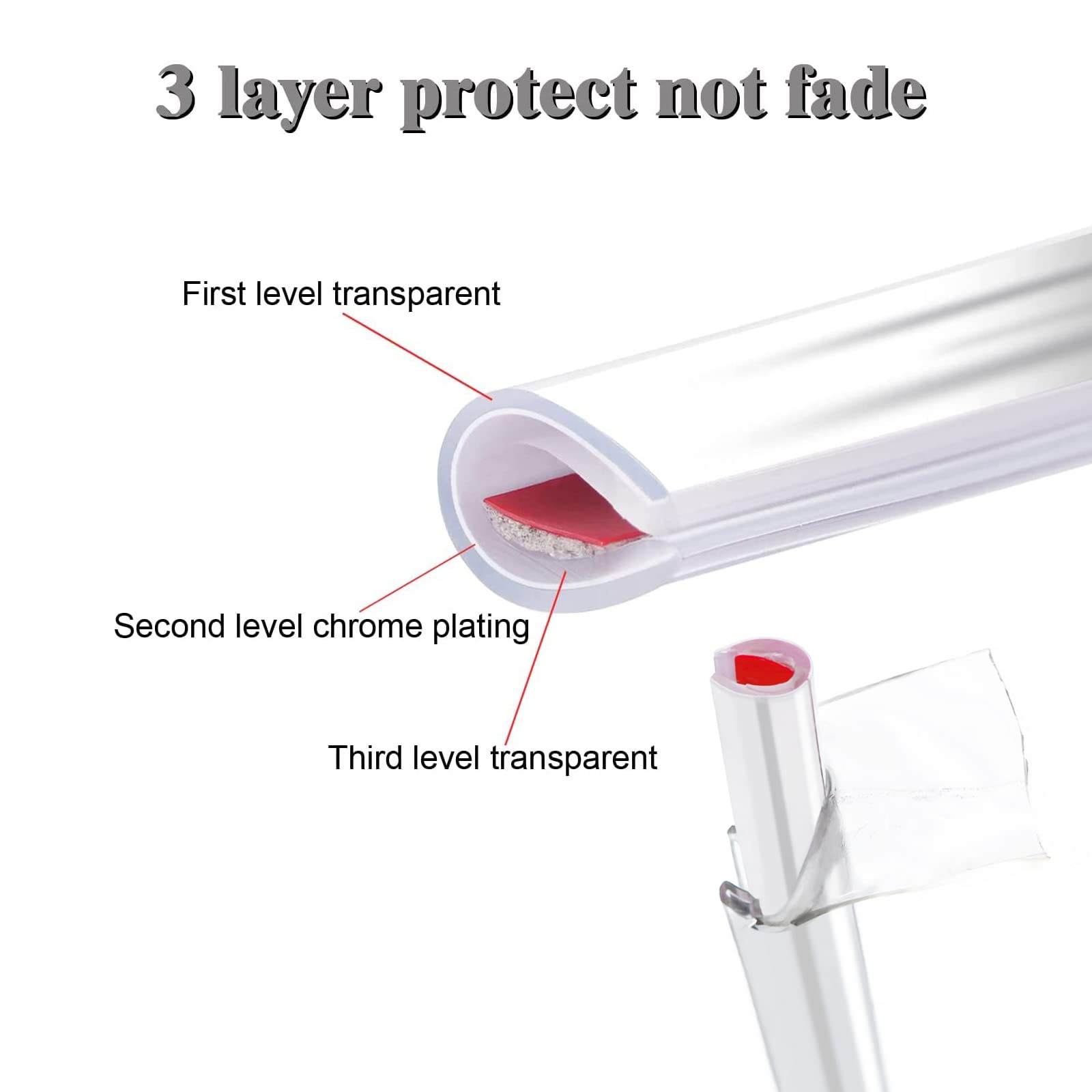 YIJINSHENG 3-layer chrome-plastic design resists heat and wear