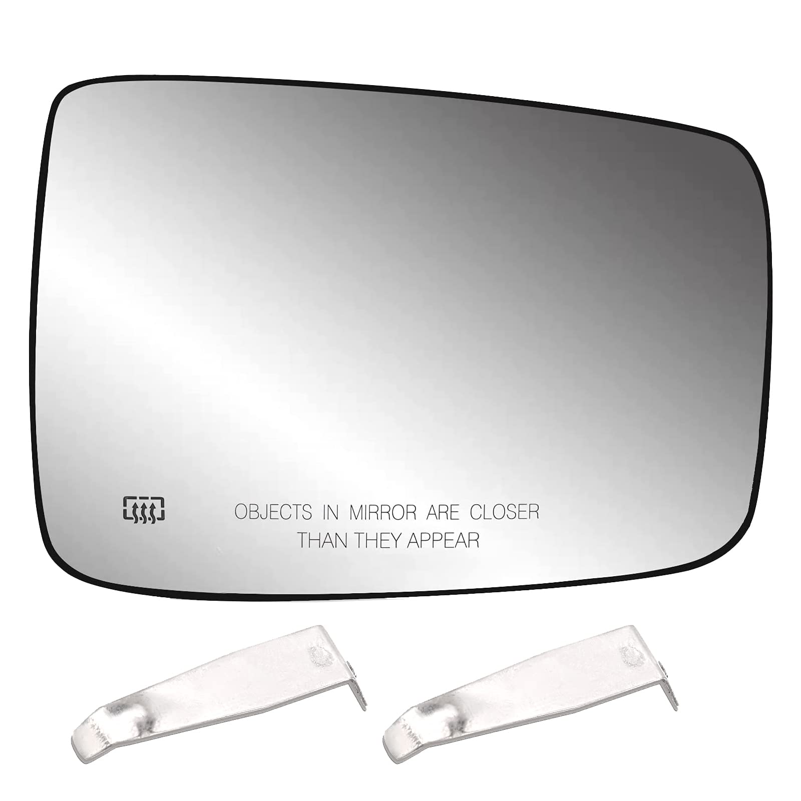 Yikesai right-side mirror glass provides clear side views for quick checks