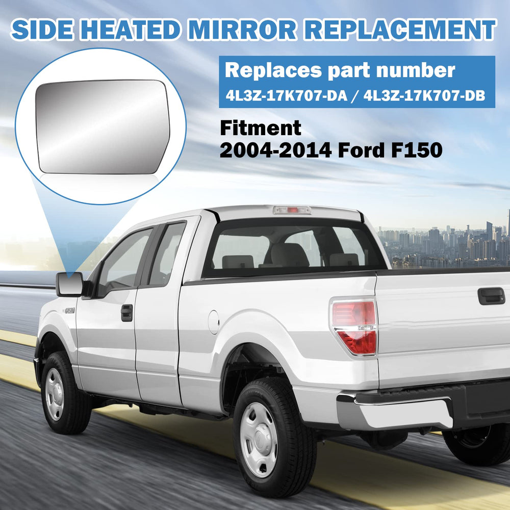 Yikesai ABS plastic mounting frame for Ford F-150 mirror