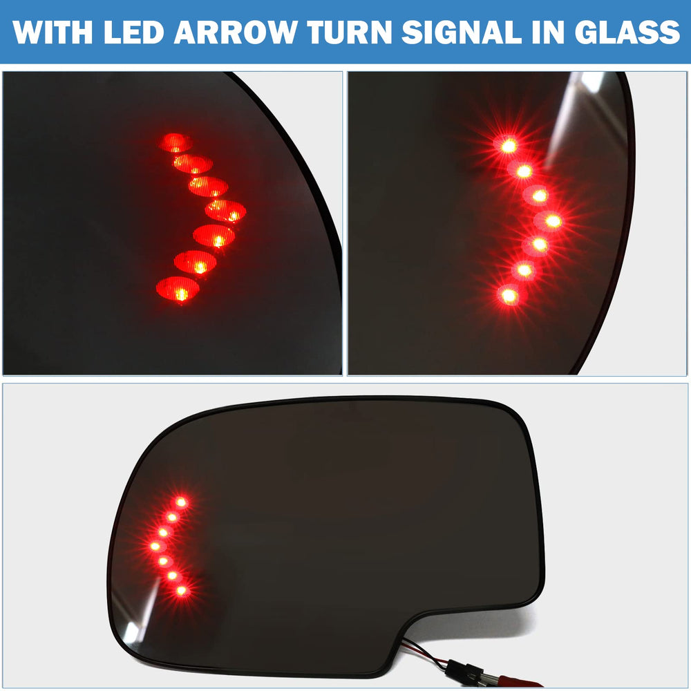 Yikesai Avalanche mirror glass replacement for Chevy exterior