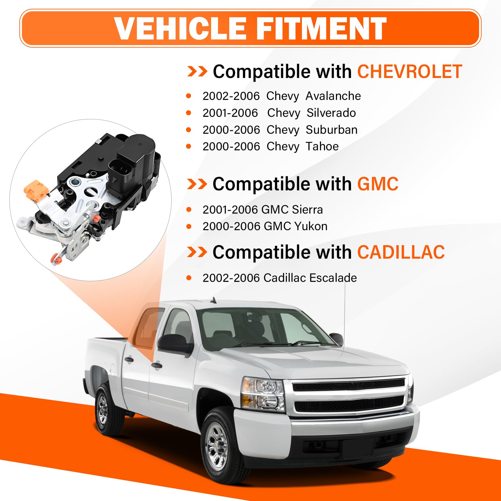 Yikesai compatibility label confirming fit for GM trucks and SUVs