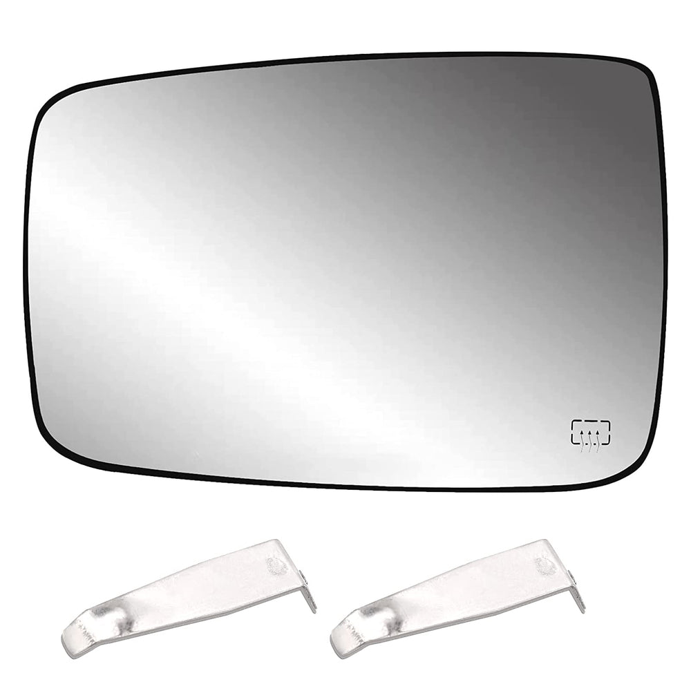 Yikesai driver-side mirror glass with backing plate for secure Ram fit