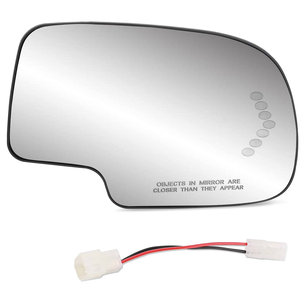 Yikesai exterior passenger-side heated mirror glass for winter visibility