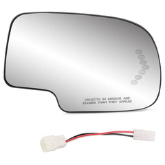 Yikesai exterior passenger-side heated mirror glass for winter visibility