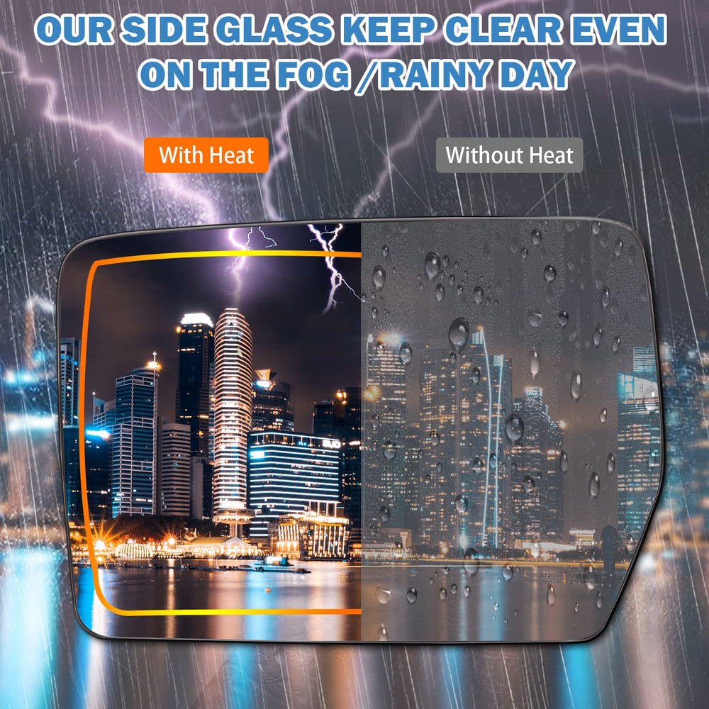 Yikesai front view of mirror glass on Ford F-150 2004-2014