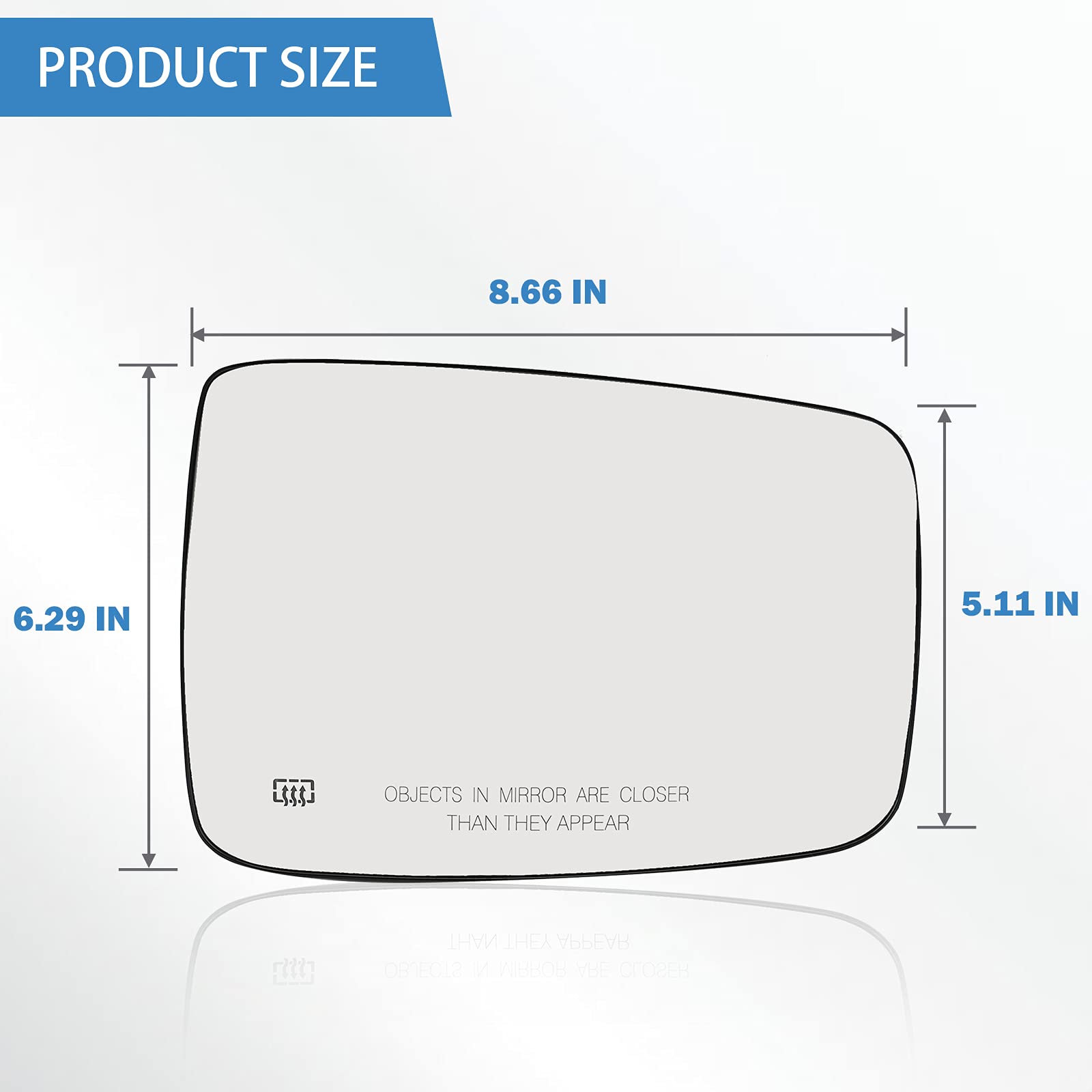 Yikesai heated mirror glass resists fogging in damp mornings