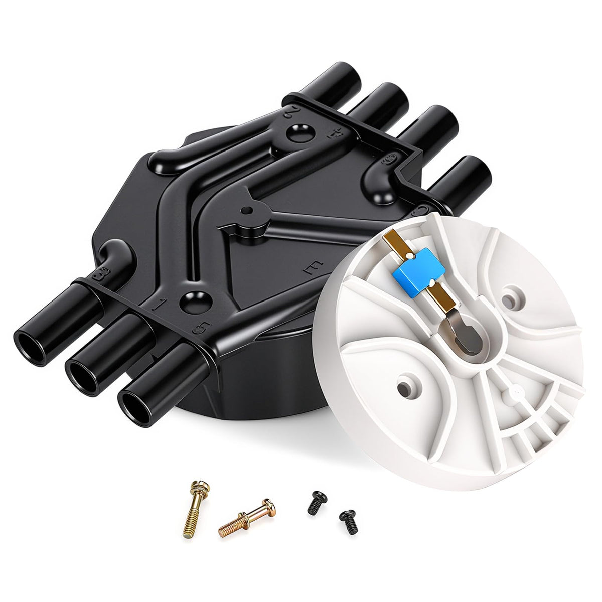Yikesai ignition cap and rotor kit front view, durable construction for reliable ignition