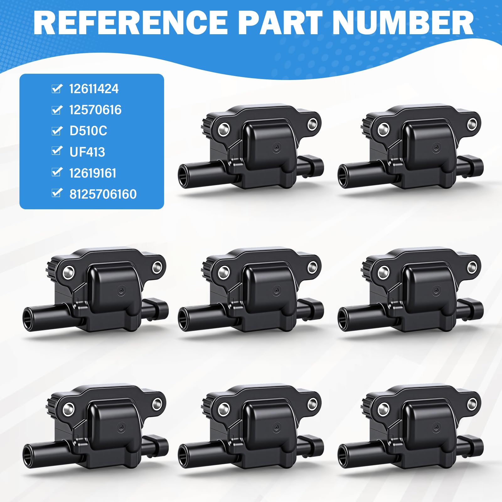 Closeup of Yikesai 8-pack showing compact square coils and connectors.