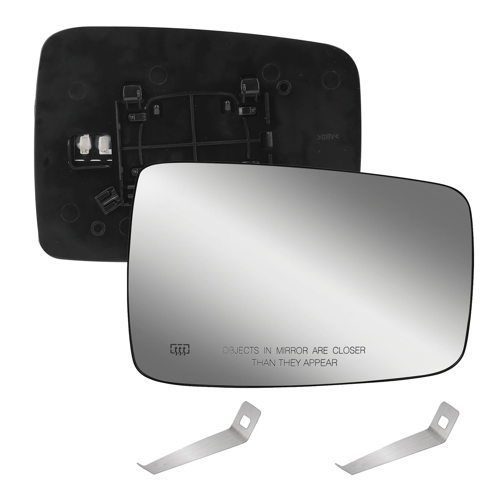 Yikesai passenger right heated mirror glass for Dodge Ram improves winter visibility